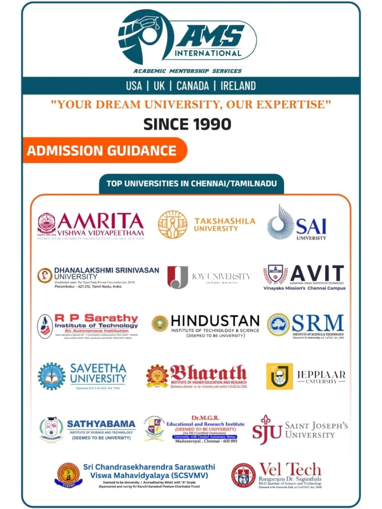 Top Universities in Chennai/Tamil Nadu
